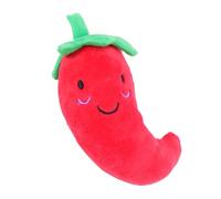 MINAOLULUS Juguete de Peluche en Forma de Chile Rojo para Perros y Cachorros Sonido al Apretar, Material de Felpa Suave para Aliviar la Dentición y Combatir el Aburrimiento Color Aleatorio