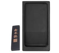 MINAOLULUS Losa de Tinta Tradicional China para Caligrafía y Pintura Piedra de Entintar de 5 Pulgadas Barra de Tinta Inclusa Piedra de Moler de Caligrafía Tintero Práctico para Estudiantes