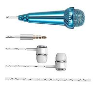 MINAOLULUS Micrófono Vocal Portátil Miniatura Micrófono Inalámbrico para Grabación De Voz Compatible Smartphones y Tablets Diseño Ligero y Elegante para Videos y Karaoke Casa