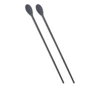 MINAOLULUS Palillos Resistentes Cabeza Integrada Cuchara de Doble Silicona Remover y Utensilios Versátiles para Café Sopa de Cocina Reutilizable