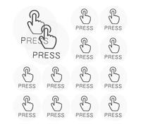 MINAOLULUS Pegatinas Adhesivas para Interruptor de Puerta, 24 Unidades Pvc Transparente 6 Cm Diámetro, Calcomanías Autoadhesivas para Señalizar Interruptores en Hogar y Oficina