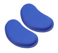 MINAOLULUS Reposamuñecas Ergonómico para Ratón de Espuma Eva Antideslizante, Cojín Irregular Azul Marino 2 Piezas para Oficina y Juegos, Soporte Compacto para Muñeca y Teclado de