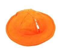 MINAOLULUS Sombrero Pequeño para Mascotas Color Naranja, Gorra de Fieltro Térmica para Animales Pequeños como Conejos y Hámsters, Accesorio para Disfraces y Ropa Diaria, 1 Pieza