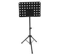 MINAOLULUS Soporte Negro de Partituras Acero Portátil Plegable y Abs Ligero Color Adecuado para Presentaciones y Tocar Guitarra