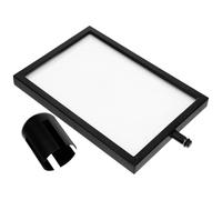 MINAOLULUS Soporte para Letrero de Poste Separador A3 Vertical Negro Marco Doble Cara, Compatible Señalización para Aeropuerto, Oficinas y Control de Multitudes