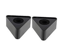 MINAOLULUS Soporte Triangular para Micrófono de Abs 2 Piezas Estable y Duradero para Entrevistas y Reportajes Color Negro