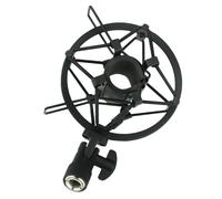 MINAOLULUS Soporte y Micrófono Condensador para Reducción de Metal Fácil Fijación Protección del Cuerpo Radiodifusión y Grabación de Voz Profesional