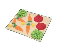 MINAOLULUS Tapete para Olfateo de Cachorros, Alfombra de Forrajeo Resistente al Desgaste, Material de Vellón Polar Base Antideslizante, Tapete Decorativo para Alimentación Doméstica, Lavable