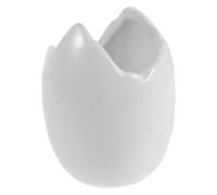 MINAOLULUS Tazón de Postre de Cerámica Color Blanco Resistente al Microondas Forma de Huevo de Dinosaurio Adecuado para Servir Helado y Platos en Fiestas