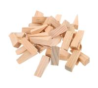 MINAOLULUS Tope de Puerta Triangular Pequeño de Madera Natural 40 Unidades 6x2x2 Cm para Interiores Sujeta Puertas Seguro Antideslizante para Hogar Oficina