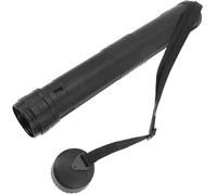 MINAOLULUS Tubo de Almacenamiento Telescópico para Dibujos y Pósteres, 2 Secciones, 6.5 Cm Diámetro X 44-77 Cm Largo, Color Grafito, Portátil y Ajustable para Transporte de Obras de Arte