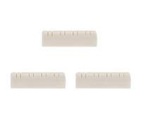 MINAOLULUS Tuerca de Hueso para Mandolina 3 Piezas Color Claro, Accesorios Profesionales para Cuerdas Ranuras Finas, Repuesto Duradero para Mandolina, Mejora Tono y Rendimiento Musical