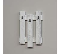 Minar By Home Mania M.M.01.06.33.02154 Perchero de Madera de Nix, L 45 x Altura 66 Cm, Blanco