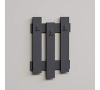 Minar By Home Mania M.M.01.06.33.02156 Perchero de Madera Nix, 45x66 cm, Gris Antracita