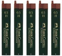 Minas finas de SUPER-polímero Faber-Castell (0,5 H, cantidad 5)