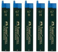 Minas finas de SUPER-polímero Faber-Castell (0,7 H, cantidad 5)