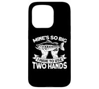 Minas Tan Grande Que Tengo Que Usar Dos Manos Pesca Pescador Diciendo Carcasa para iPhone 15 Pro