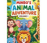 Minbo’s Jungle Adventure Coloring Book - Big 8.5×11 Jungle Animals for Kids Ages 4-8: Fun & Easy single-sided jungle animal pages - perfect for crayons and markers