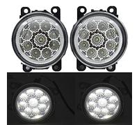 Mincar 2Pcs Fog Light 55W Faro para Nissan Nota E11 Navara D40 Pathfinder R51 Armada Frontier Xterra Titan Leaf Terrano,Type a White Light
