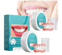 Minceetbien Silicone Reline Denture Set, Minceetbien Dentures,Adjustable Snap-in Dentur s, Silicone Dentur Reline Kit for Instant Smile Restoration (2pcs)