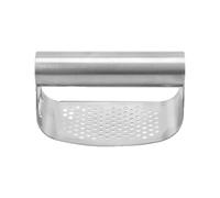 Mincer De Ajo - Rocker De Prensa | Press De Ajo De Acero Inoxidable | Cortador Manual Chopper Mincer Crusher | Equipo De Rallador De Anillo Rápido Con Mango Ergonómico Para Ensalada De De Hotpot
