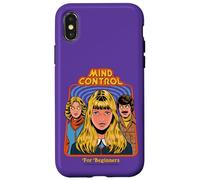 Mind Control Sarcastic Retro Vintage Funny Adult Humor Carcasa para iPhone X/XS