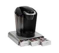 Mind Reader "Anchor Cajón triple de café con capacidad para 36 cápsulas de café Keurig K-Cup/Verismo/Dolce Gusto/CBTL, plata