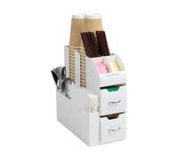 Mind Reader café Condimento Caddie Organizador, blanco