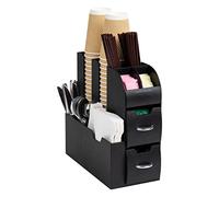 Mind Reader Coffee Organizer Organizador Vertical para condimentos, Negro, 6 x 12 x 12