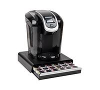 Mind Reader HERO36-BLK - Cajón de café de una sola porción, organizador de encimera con capacidad para 36 cápsulas, sala de descanso, 12.75 pulgadas de largo x 13 pulgadas de ancho x 3 pulgadas de