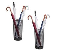 Mind Reader Network Collection, Soporte para Paraguas, Capacidad para 12 Paraguas, Organizador de Entrada, Borde sólido Reforzado y Base, Malla de Metal, Juego de 2, 10.25 Pulgadas de Largo x 10.25