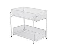 Mind Reader Organizador de accesorios, almacenamiento de suministros, escritorio, manualidades, oficina, malla metálica, 8 pulgadas de largo x 12.5 pulgadas de ancho x 11.25 pulgadas de alto, color