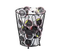 Mind Reader Organizador de almacenamiento de soporte de cápsula para mostrador de mesa de café, capacidad 30, 22 x 16 x 21 cm, color negro