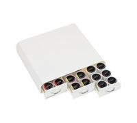 Mind Reader TRAY6-WHT - Cajón para cápsulas de café con capacidad de 36 unidades, color blanco