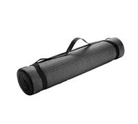 Mind Reader YOGAPVC-BLK - Esterilla multiusos extragruesas para yoga y ejercicio con correa de transporte, alta densidad, antidesgarros, 173 cm de largo x 61 cm de ancho x 7,6 mm de alto, color negro