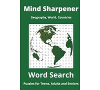 Mind Sharpener Compact Word Search Book: Portable Word Search Puzzles Book in Geography