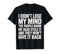 Mind Stolen by People in My Head Won'T Give It Back Camiseta
