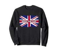 Mind The Gap Union Jack London Flag Camiseta británica Sudadera