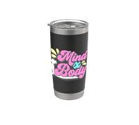 Mind X Body Pilates Instructor Meditación Entrenamiento Pilates Vaso térmico de acero inoxidable de doble pared