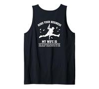 Mind Your Business My Wife is Expensive Funny Husband Meme Camiseta sin Mangas