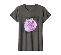 Mind Your Own Uterus Shirt,Camiseta Floral Utero,Utero de Ovario Camiseta, Mujer, Asfalto, XL