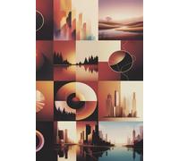 Mindful Balance Nature and City in Sync Journal: a DOT GRID notebook for self-expression