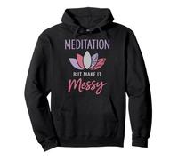 Mindful Mess Identidad Humor Calma La ansiedad se Encuentra con la respiración Sudadera con Capucha