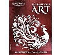 Mindful Mixed Art Coloring Book for Adults: Relieve Stress, Focus & Get Calmness Through Art | Coloring Book for Mindfulness and Relaxation