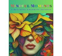 Mindful Moments: A Relaxing Coloring Journey, Best Stress Relief coloring book, Interesting Gift Book