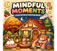 Mindful Moments Coloring Book: Calm Designs, Nature Scenes & Cozy Escapes for adult Relaxation