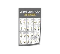 Mindful Movement for the Workplace Art, Gentle Yoga Concept Canvas for Home Office Decor(Framed,08x12inch(20x30cm))