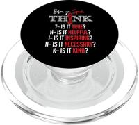 Mindful Speech Acronym True Helpful Inspiring Kind Graphic PopSockets PopGrip para MagSafe