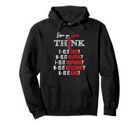 Mindful Speech Acronym True Helpful Inspiring Kind Graphic Sudadera con Capucha