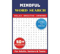 Mindful Word Search Puzzle Book: Word Search Puzzle Book with Easy To Read Print about Mindful, Awareness, Consciousness and More | 6x9 inches, 110 ... Gifts for Vacations, Holidays and Free Times